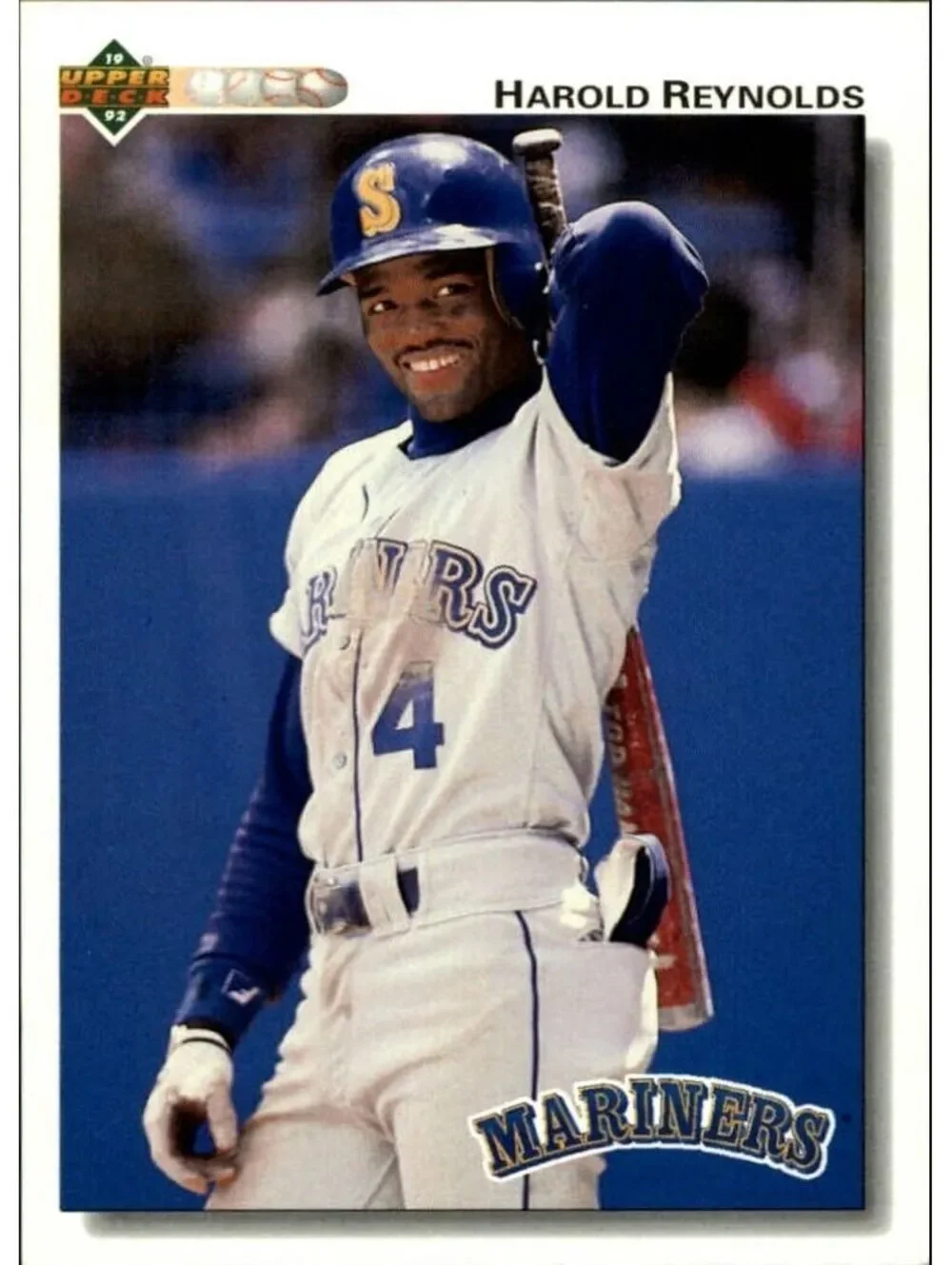 Harold Reynolds 1992 Upper Deck MLB #314 Baseball Card Seattle Mariners